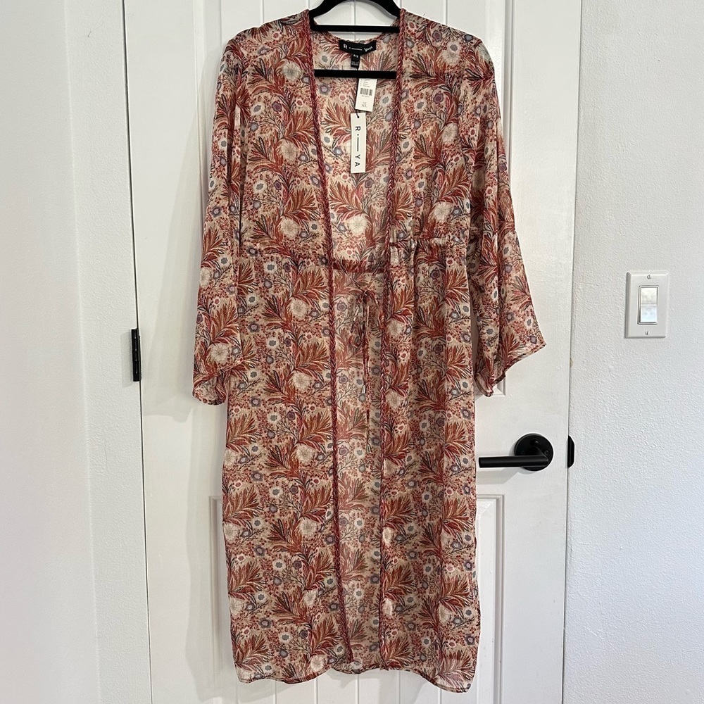 NWT Anthropologie R.—YA Floral Prints Duster